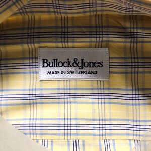 Mens Bullock & Jones Yellow and blue striped button-down shirt  Size L